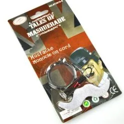 Monocle Met Snor Grijs