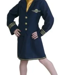 Stewardess (jas/rok/kapje/sjaal)