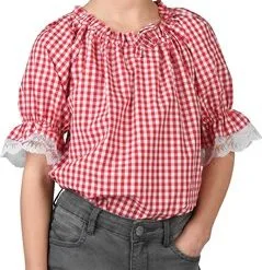 Western Blouse Rood/wit