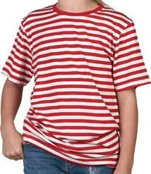 Gestreept Shirt Rood/wit