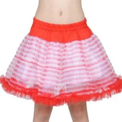 Petticoat Strepen Rood/wit