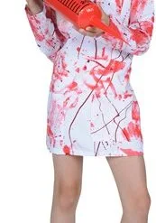 Bloederige Verpleegster Halloween (jurk,kapje,mondkapje)