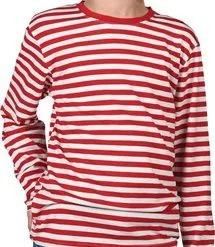Gestreept Shirt Rood/wit