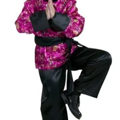 Japanner (cerise) 3delig Broek, Blouse, Ceintuur