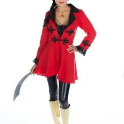 Piraat Jas Rood