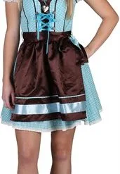 Dirndl Gabi Turkoois / Bruin
