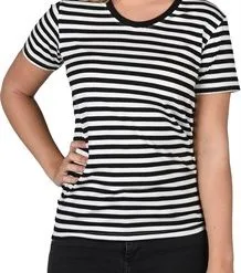 Gestreept Shirt Girlie Zwart /wit