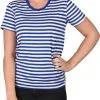Gestreept Shirt Girlie Blauw/wit