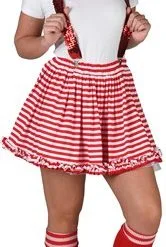 Rok Gestreept Rood/wit