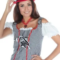 Tiroler Top Zwart/wit