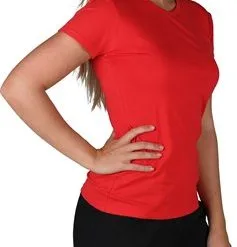 T-Shirt Rood (Dame)