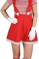 Jurk Gestreept Rood/wit