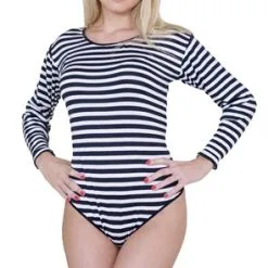 Body Strepen Blauw/wit