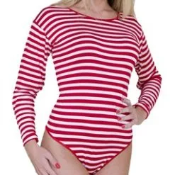Body Strepen Rood/wit
