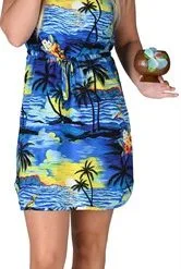 Hawaii Jurk Blauw