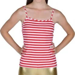 Top Rood/witte Strepen