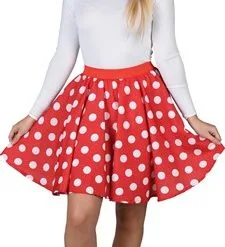 Rok Rood Met Stippen