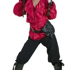 Piratenblouse Rood 2-dlg