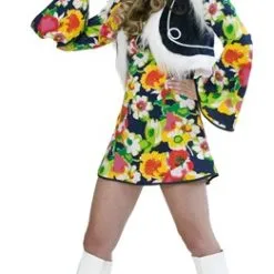 Hippie-Girl Flower Power 3-dlg