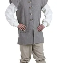 Middeleeuwen 3-delig (broek, Top, Pet)