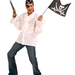 Piratenblouse Wit