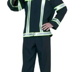 Brandweerman Zwart (bovendeel/ Broek)
