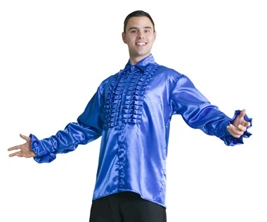 Blouse Met Ruches Blauw