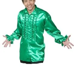 Blouse Met Ruches Gras Groen