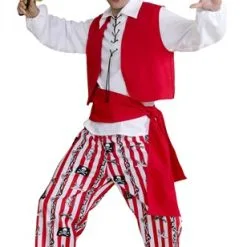 Piraat (blouse /broek/ Vest/ Sjerp/ Hoofddoek)