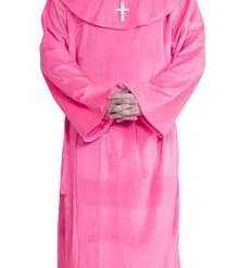 Monnik Pink De Luxe (habijt Met Capuchon, Riem)