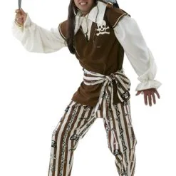 Piraat 4 Dlg (blouse, Broek, Sjerp,bandana)