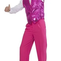 Vest Met Paillets De Luxe Pink