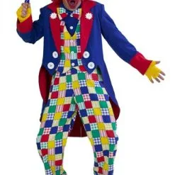 Clown Harry 4-dlg(broek,blouse,vest,slipjas)