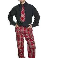 Broek Rood Geruit Luxe