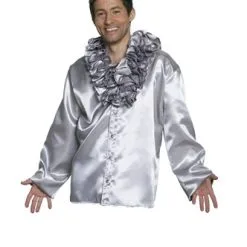 Blouse Met Ruches Zilver