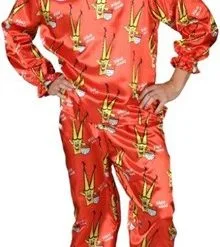 Clown Domigo Rood (broek,blouse)