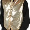 Vest Pailletten De Luxe Goud