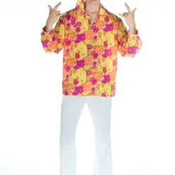 Blouse Flower Power Oranje (blouse,hoofdband)