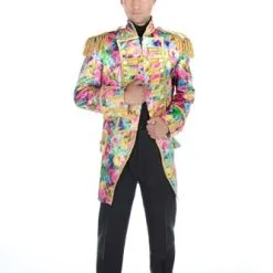 Jas Bonte Bloemen Goud