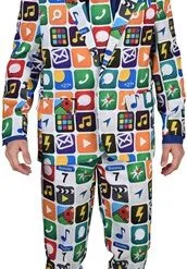 Kostuum Touch Me (broek, Jas, Das)