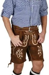 Leren Broek Donkerbruin Antiek