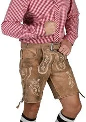 Leren Broek Medium Bruin Antiek