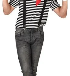 Gestreept Shirt Zwart/wit