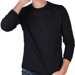 Shirt Zwart (lange Mouwen)